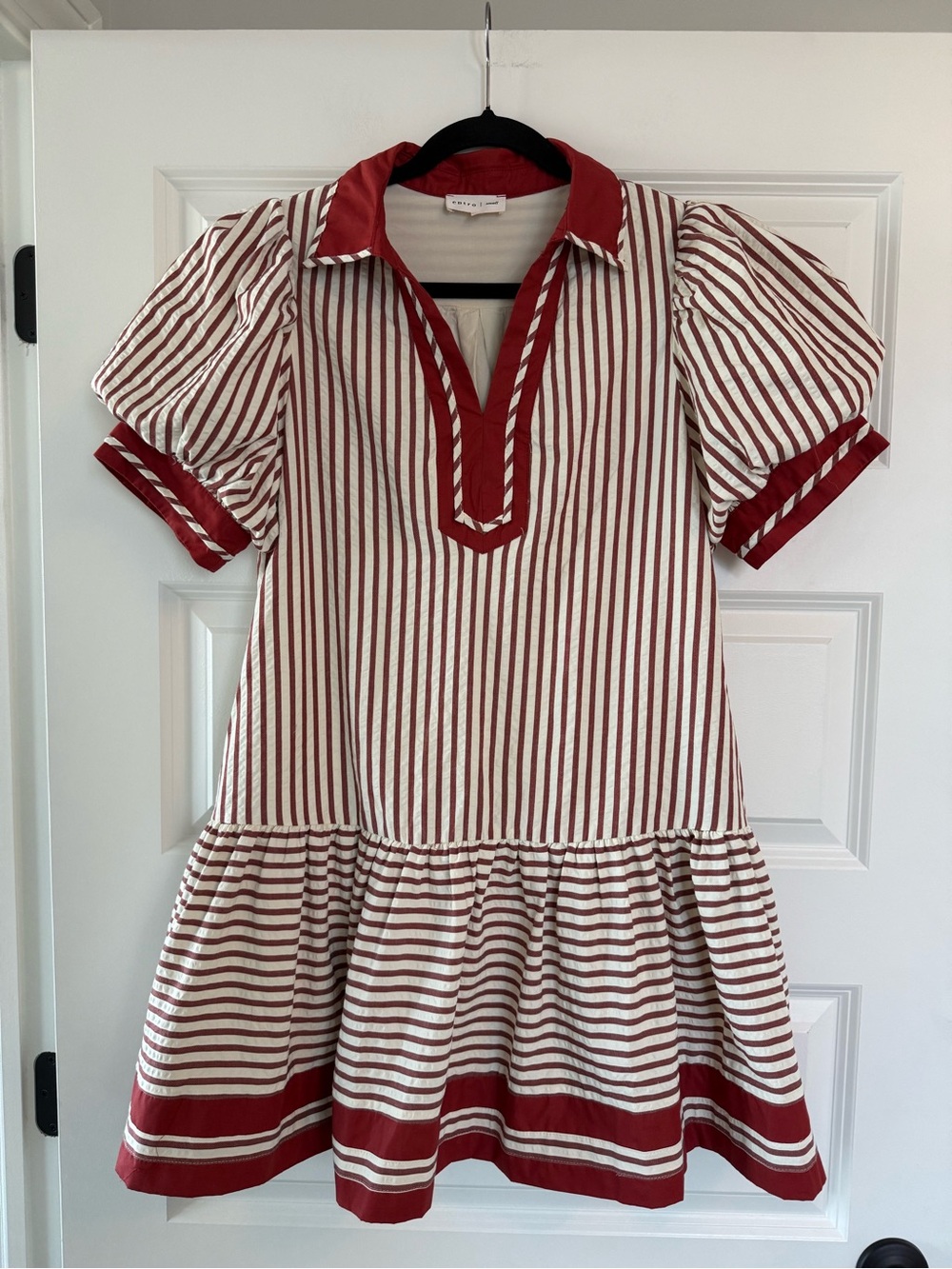 Entro Stripe Flutter Dress